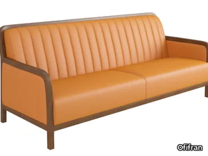 ILIUS - 3 seater leather sofa _ Ofifran