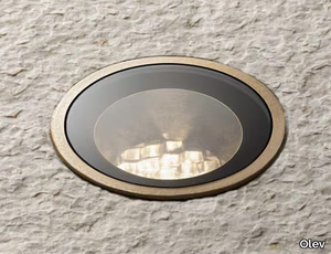 MINI DOT GLASS - Ceiling recessed glass and steel Outdoor spotlight _ Olev