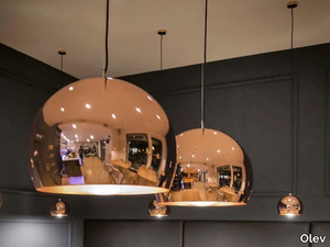 SPHERE - LED copper pendant lamp _ Olev
