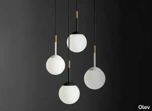 LA PALLINA SP - Dimmable blown glass pendant lamp _ Olev