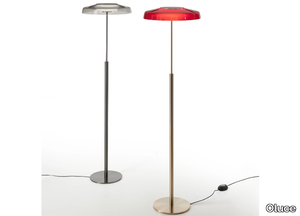 DORA - Metal and glass floor lamp _ Oluce