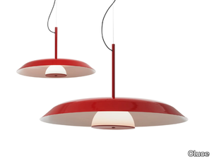 IRIDE - Metal and glass pendant lamp _ Oluce