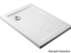 IBIS - Anti-slip rectangular ceramic shower tray _ Olympia Ceramica