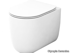 MILADY - Rimless Floor mounted Vitreous China toilet _ Olympia Ceramica