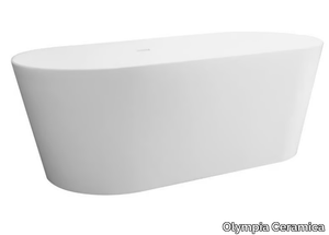 Acrylic bathtub - Freestanding oval acrylic bathtub _ Olympia Ceramica