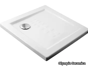 IBIS - Anti-slip square ceramic shower tray _ Olympia Ceramica