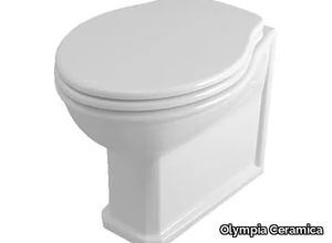 IMPERO - Rimless Floor mounted Vitreous China toilet _ Olympia Ceramica