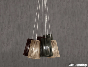 BOUQUET - LED handmade rope pendant lamp _ Olé Lighting