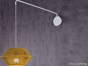 KIT POP-UP - Wall lamp in rope and adjustable metal _ Olé Lighting