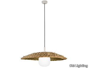 ILLA - LED natural fibre outdoor pendant lamp _ Olé Lighting