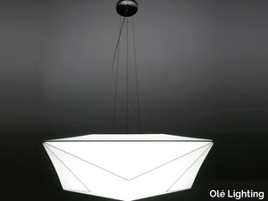 POLARIS - LED handmade fabric pendant lamp _ Olé Lighting