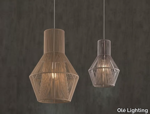 TINA - LED handmade rope pendant lamp _ Olé Lighting