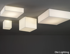 BLOCK - LED fabric ceiling lamp _ Olé Lighting