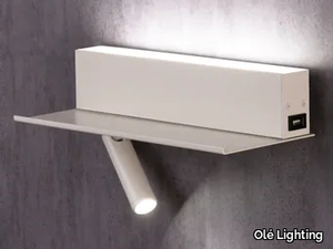 TI-ZAS - LED adjustable aluminium wall lamp with USB _ Olé Lighting