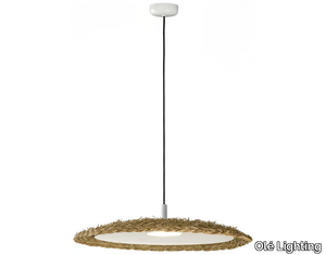 ILLA - LED natural fibre pendant lamp _ Olé Lighting