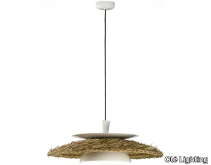 ILLA - LED natural fibre pendant lamp _ Olé Lighting
