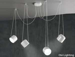 PACO - LED swivel metal pendant lamp _ Olé Lighting