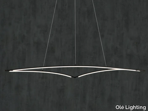 RITA DELTA - LED aluminium pendant lamp _ Olé Lighting