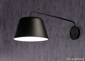 SENTO - LED adjustable wall lamp with fixed arm _ Olé Lighting