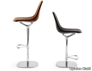 MAMMAMIA STOOL - Swivel leather stool height-adjustable _ Opinion Ciatti