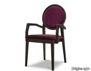 MEDAILLON 189 - Medallion upholstered chair with armrests _ Origins 1971