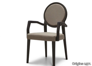 MEDAILLON 193 - Medallion upholstered chair with armrests _ Origins 1971