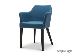 OSCAR 242 - Upholstered fabric chair with armrests _ Origins 1971