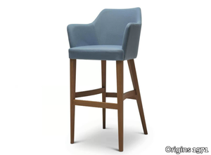 OSCAR 243 - High upholstered stool with armrests _ Origins 1971