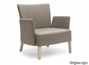 NOBLESSE 216 - Upholstered fabric armchair with armrests _ Origins 1971