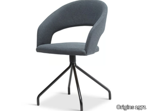 CELINE 706 - Swivel upholstered fabric chair with armrests _ Origins 1971