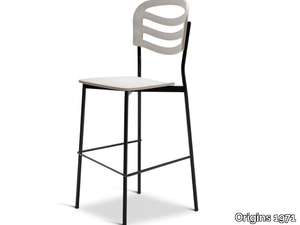 FARAH METAL 315-M - High steel stool with back _ Origins 1971