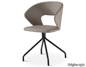 FARD 665 - Swivel upholstered trestle-based fabric chair _ Origins 1971