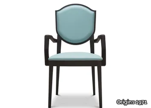 BLASON 177 - Stackable upholstered chair with armrests _ Origins 1971