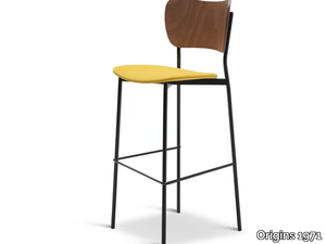 RAMI METAL 344-M - High steel stool with footrest _ Origins 1971