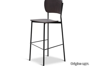 RAMI METAL 342-M - High steel stool with footrest _ Origins 1971