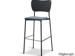 RAMI METAL 343-M - High steel stool with footrest _ Origins 1971