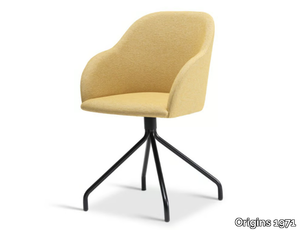 SYLVIE 721 - Swivel upholstered fabric chair with armrests _ Origins 1971