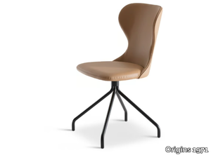 SATI 613 - Swivel leather chair _ Origins 1971