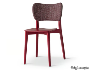 SELMA 345 - Stackable beech chair open back _ Origins 1971