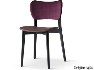 SELMA 347 - Stackable beech chair open back _ Origins 1971