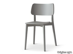 TULA 318 - Stackable beech chair open back _ Origins 1971