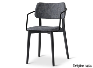 ULI 331 - Stackable beech chair with armrests _ Origins 1971