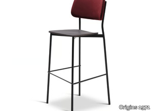 ULI METAL 333-M - High steel stool with footrest _ Origins 1971