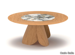 VELIERO - Round table with Lazy Susan _ Ozzio Italia