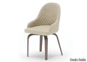 ATENA - Upholstered chair with armrests _ Ozzio Italia