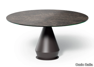 LYCOS FISSO - Round ceramic table _ Ozzio Italia