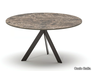 BIJOUX - Low round ceramic coffee table _ Ozzio Italia