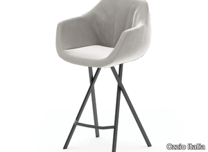 DUMBO - High upholstered leather stool _ Ozzio Italia