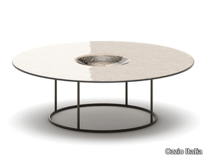 MOVED - Round metal coffee table _ Ozzio Italia