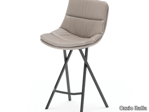 ROY - High fabric stool with footrest _ Ozzio Italia